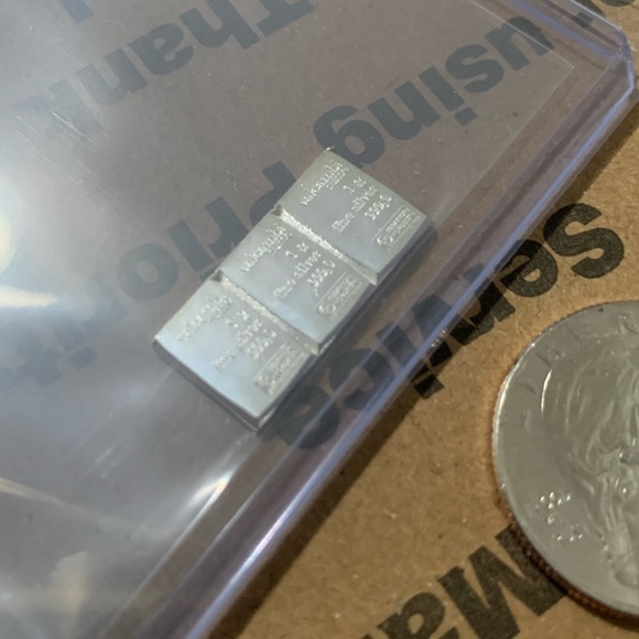 3 Grams Valcambi Suisse Fine Silver FS Bars - Picture 2 of 6